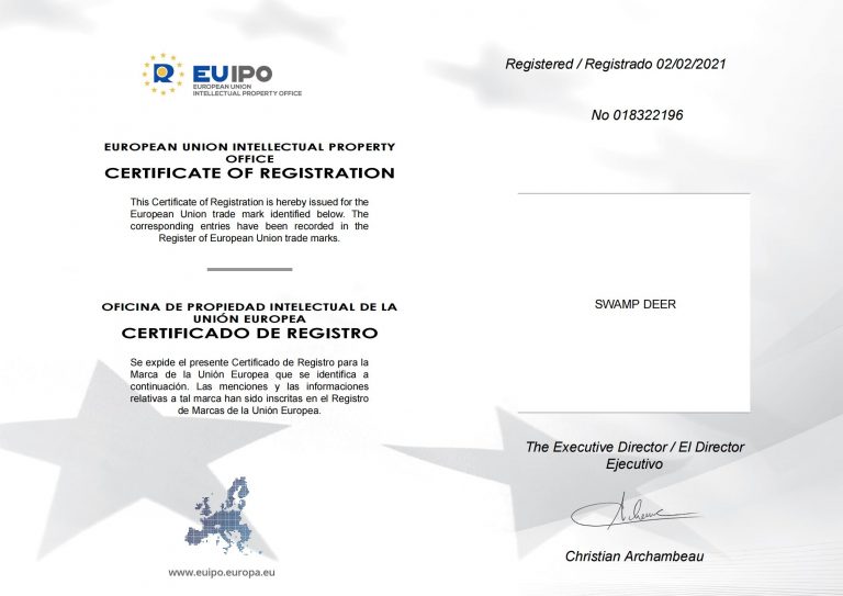 SWAMP DEER 欧盟商标电子证书_00
